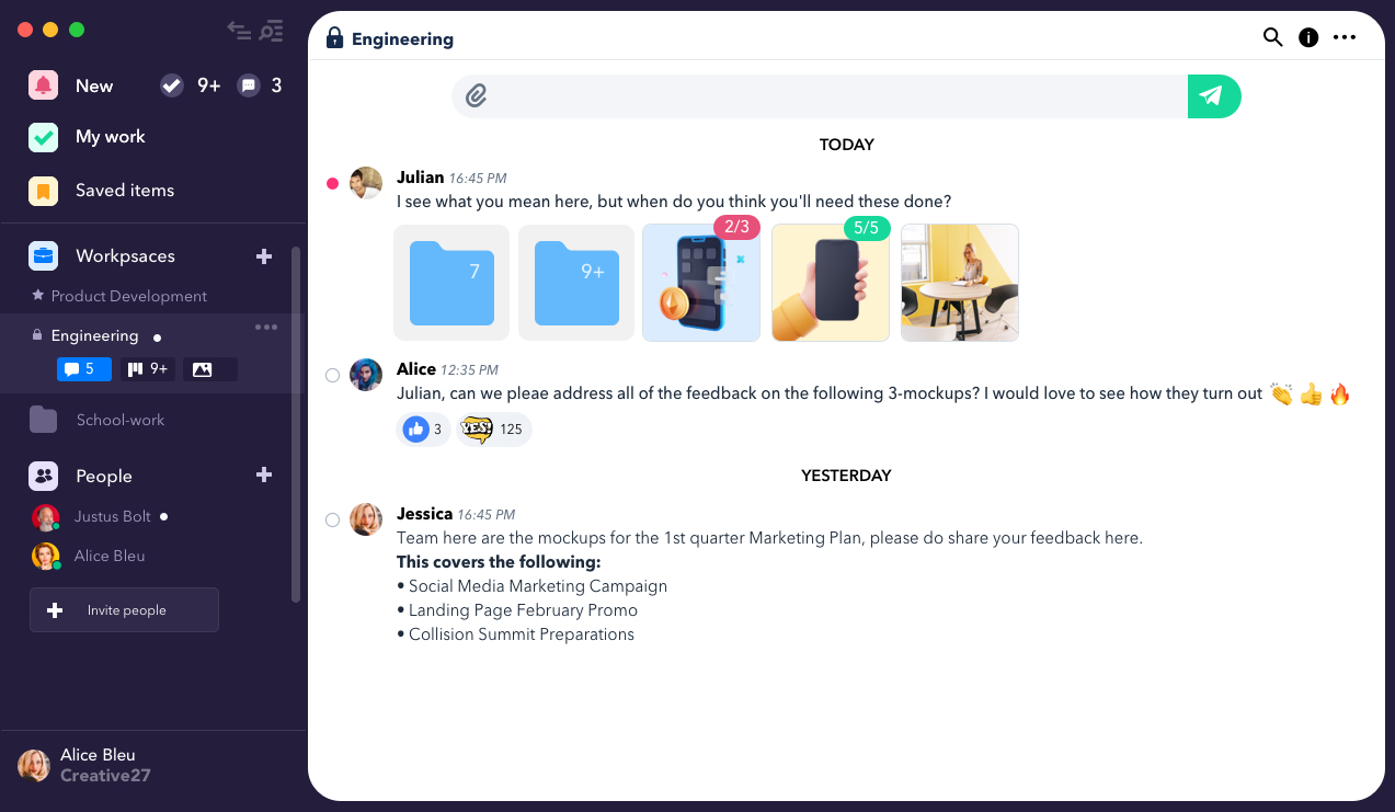 heycollab messaging