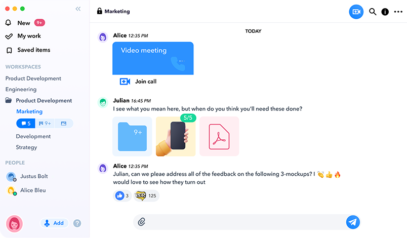 Heycollab chat for teams