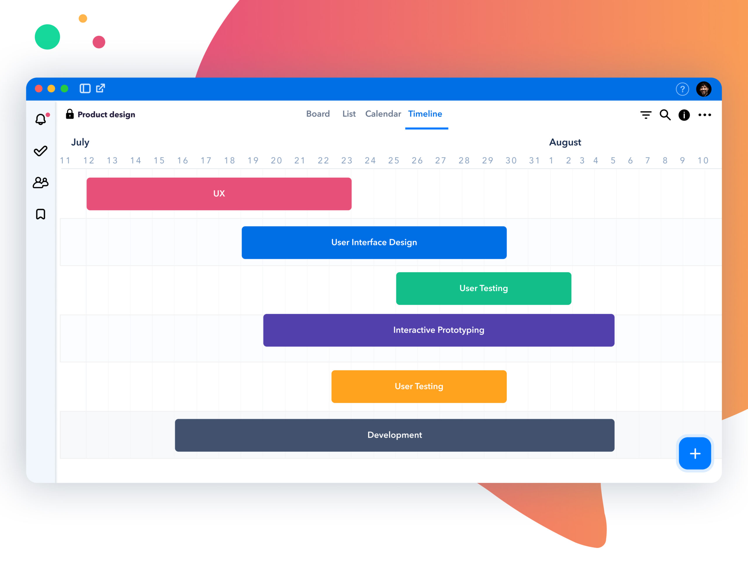 Heycollab Timeline View